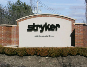 stryker company sign